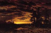 Albert Bierstadt Evening on the Prairie Spain oil painting artist